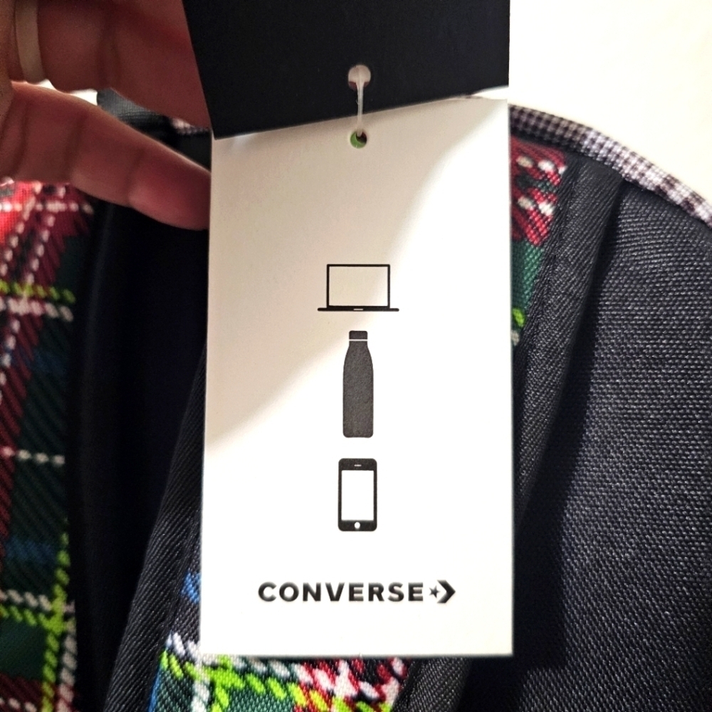 Converse Go 2 Patterned Check Backpack 24 Liter Capacity. - Picture 6 of 8